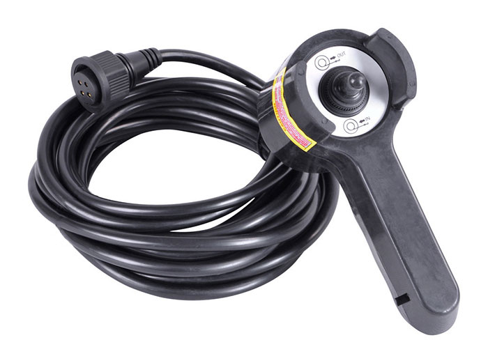 Full rubberised body hand control with forward and reverse. 5 meter lead.